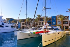 New zelandian couples arrived at Port Ghalib's International Marina on their tour around the world    Photo